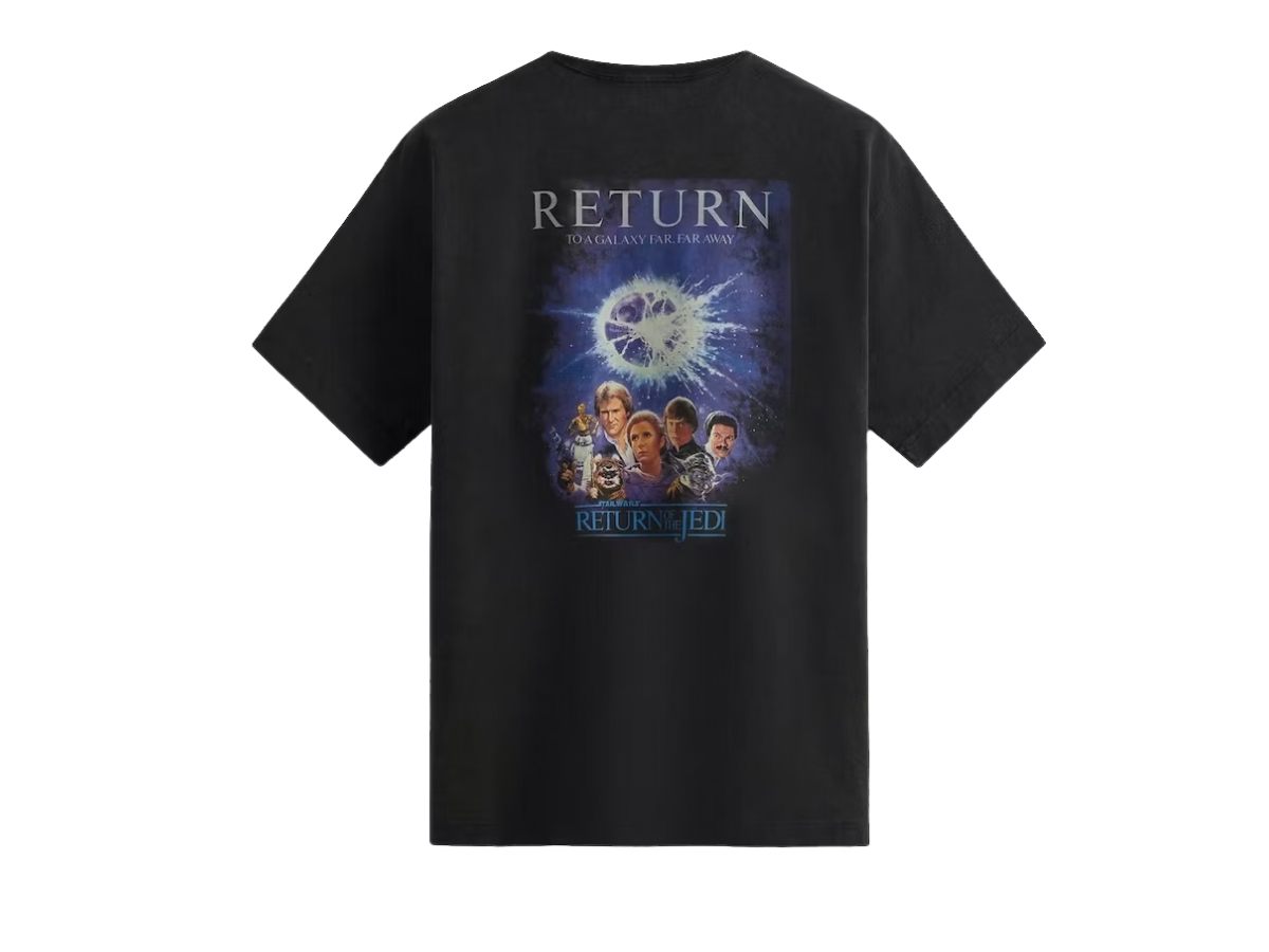 Kith x Star Wars Return Of The Jedi Poster Vintage Tee Black
