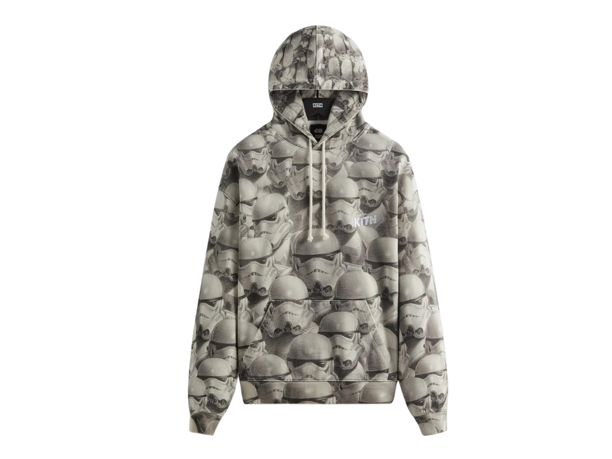 トップス KITH STARWARS stormtrooper vintagehoodie Kith x Star Wars Stormtrooper Vintage Hoodie White | ของแท้
