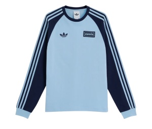 Buy adidas x Oasis Tour 3-Stripes Longsleeve Tee Clear Sky Night Indigo at Sasom – Authentic and Ready to Ship