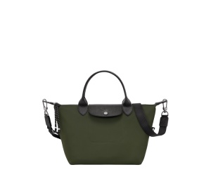 Longchamp Le Pliage Energy S Handbag In Khaki  Recycled Canvas