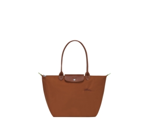 Buy Longchamp Le Pliage Green L Tote bag Cognac at Sasom – Authentic and Ready to Ship