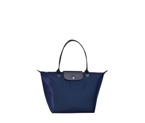 Buy Longchamp Neo Tote Small Long Handle Navy at Sasom – Authentic and Ready to Ship