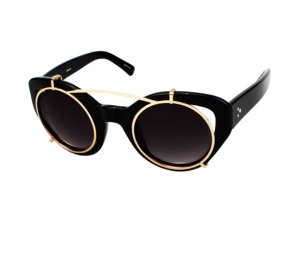 Buy Linda Farrow Erdem 5 C4 Sunglasses In Black Acetate Frame-gold With Grey Lenses at Sasom – Authentic and Ready to Ship