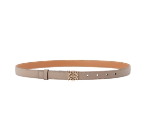 Buy Loewe Anagram Belt In Pebble Grain Calfskin With Sand Gold at Sasom – Authentic and Ready to Ship