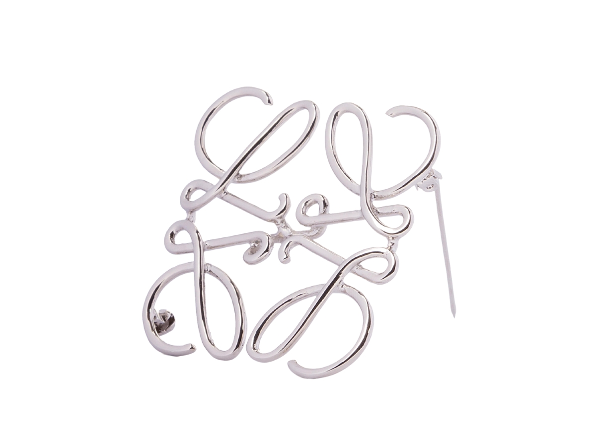 SASOM | accessories Loewe Anagram Brooch In Brass Palladium Check the  latest price now!