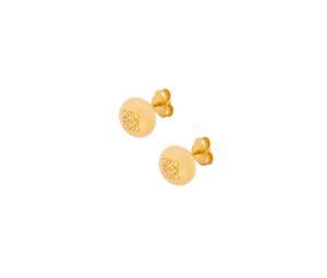 Buy Loewe Anagram Pebble Stud Earrings In Sterling Gold at Sasom – Authentic and Ready to Ship