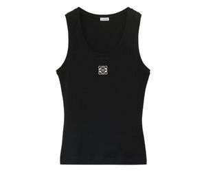 Loewe Anagram Tank Top In Cotton Black