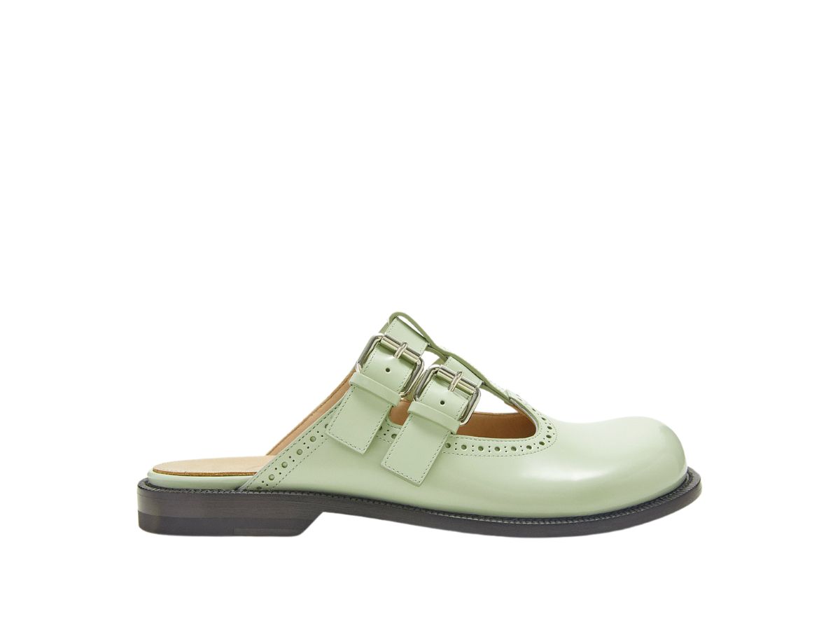 【LOEWE】CAMPO MARY JANE MULE◆L815379X83 Campo Mary Jane mule in calfskin Red - LOEWE