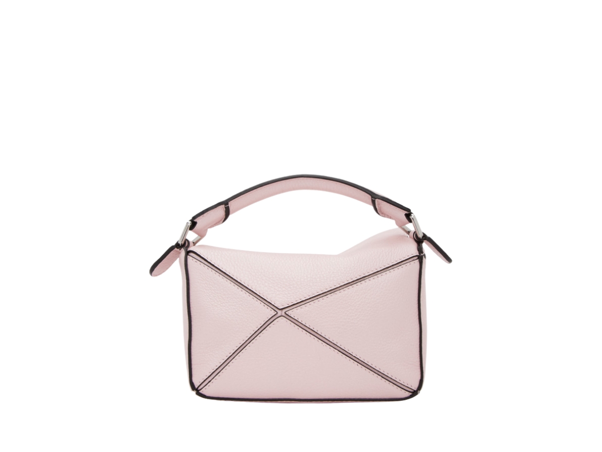 Loewe Mini Puzzle Bag In Classic Calfskin in Pink