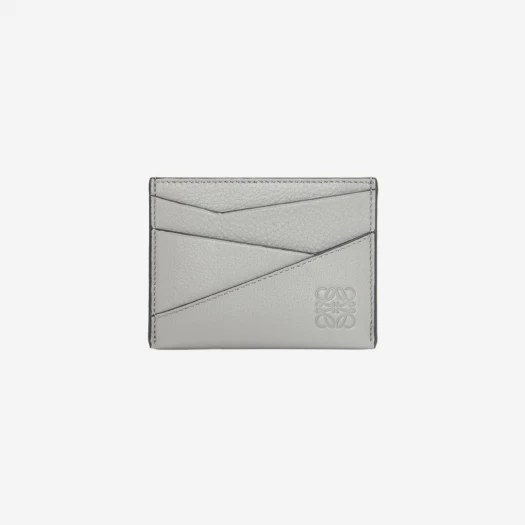 Buy Loewe Puzzle Edge Plain Card Holder in Classic Calfskin Asphalt Grey at Sasom – Authentic and Ready to Ship