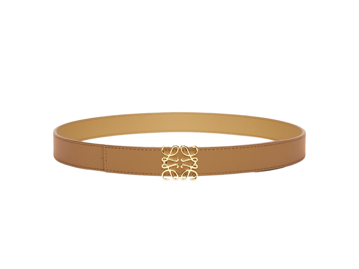 Loewe Reversible Anagram Belt 28MM In Smooth Calfskin With