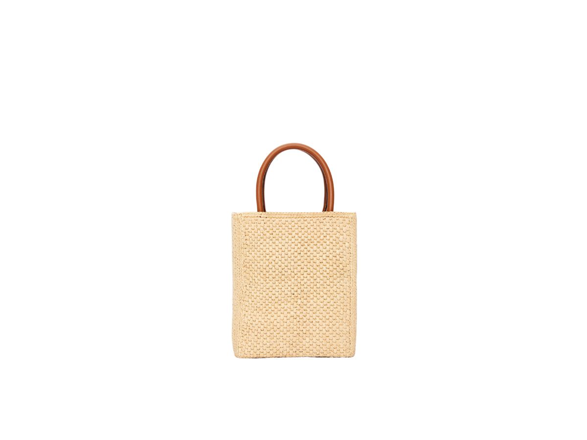 SASOM | bags Loewe Standard A5 Tote Bag In Raffia Natural Black