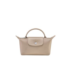 Le Pliage Neo Canvas Pouch In Beige