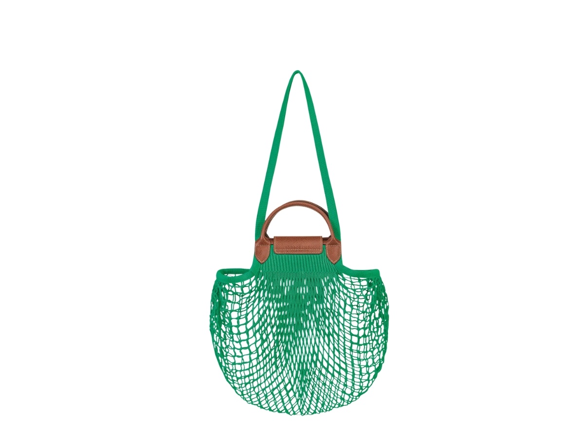 Longchamp Filet Cotton Net Shoulder Tote Bag