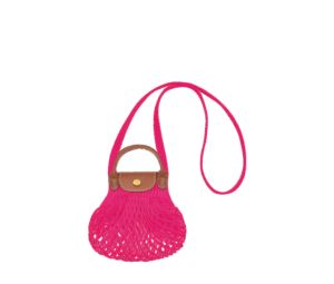 Buy Longchamp Le Pliage Filet XS Mesh Bag In Canvas With Gold Color Metallic Hardware Candy at Sasom – Authentic and Ready to Ship