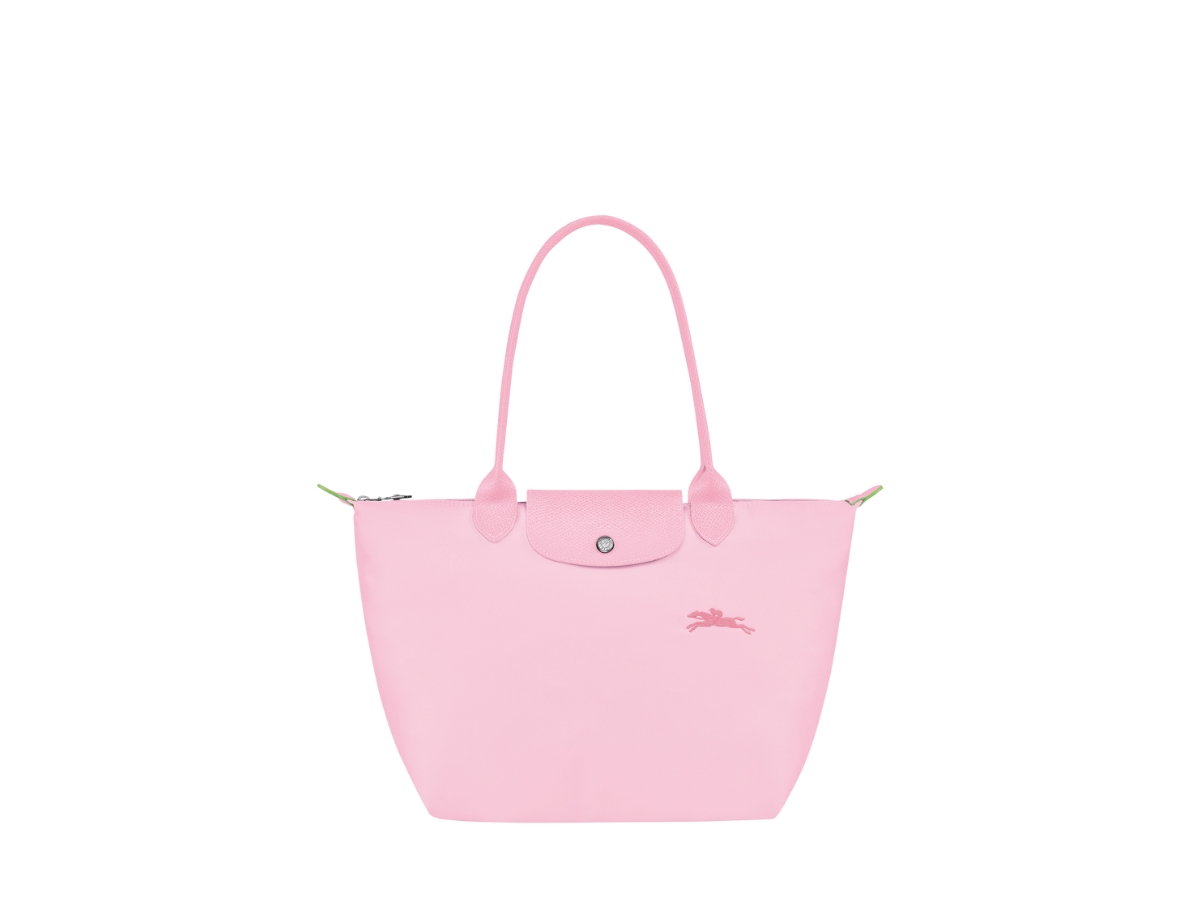 Le Pliage Green M Tote bag Pink - Recycled canvas (L2605919P75)