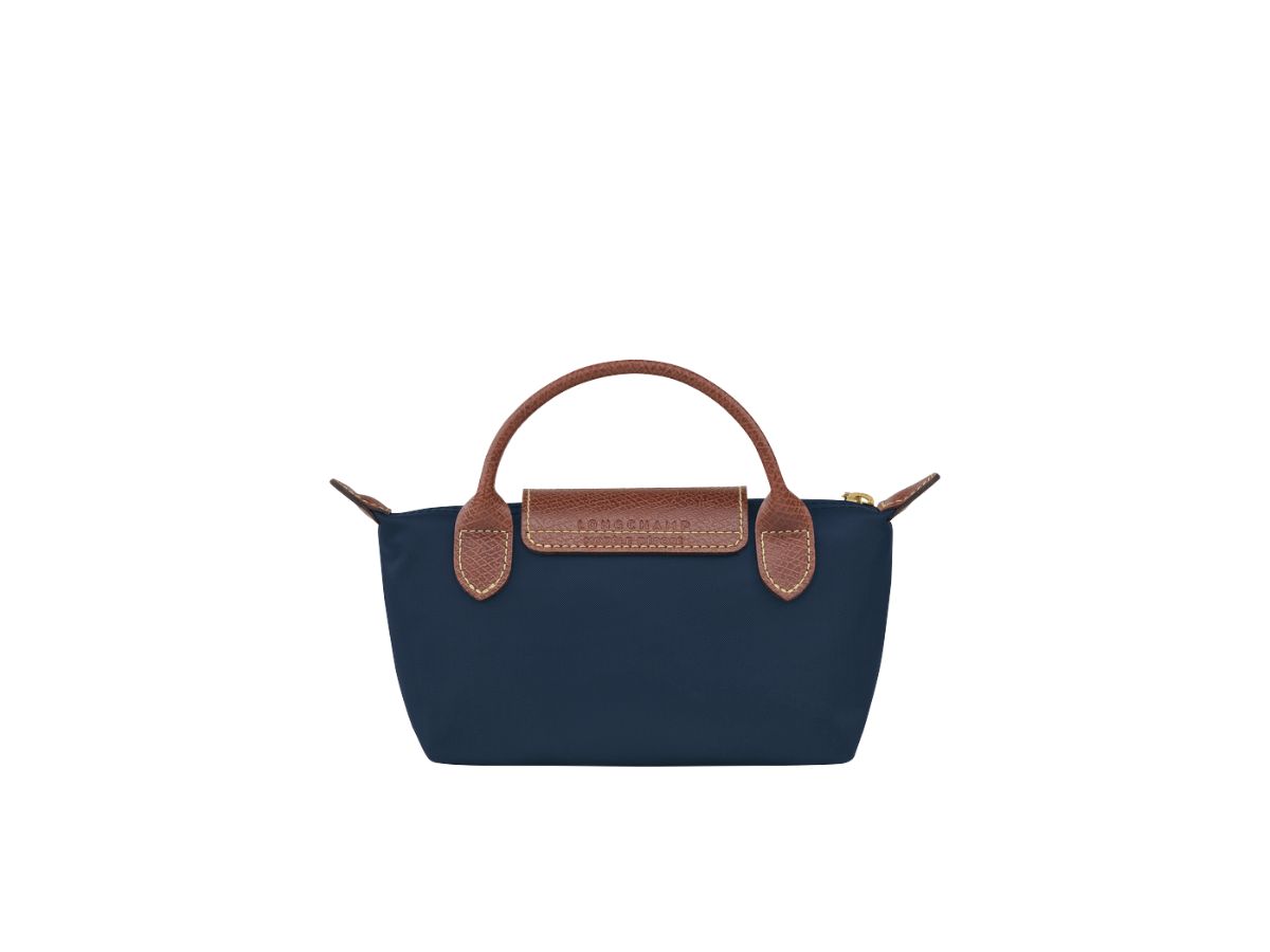 Le Pliage Original Pouch with handle Navy - Recycled canvas (34175089P68)