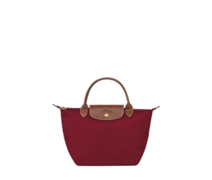 Buy Longchamp Le Pliage Original S Handbag In Recycled Canvas With Gold Color Metallic Hardware Dark Red at Sasom – Authentic and Ready to Ship