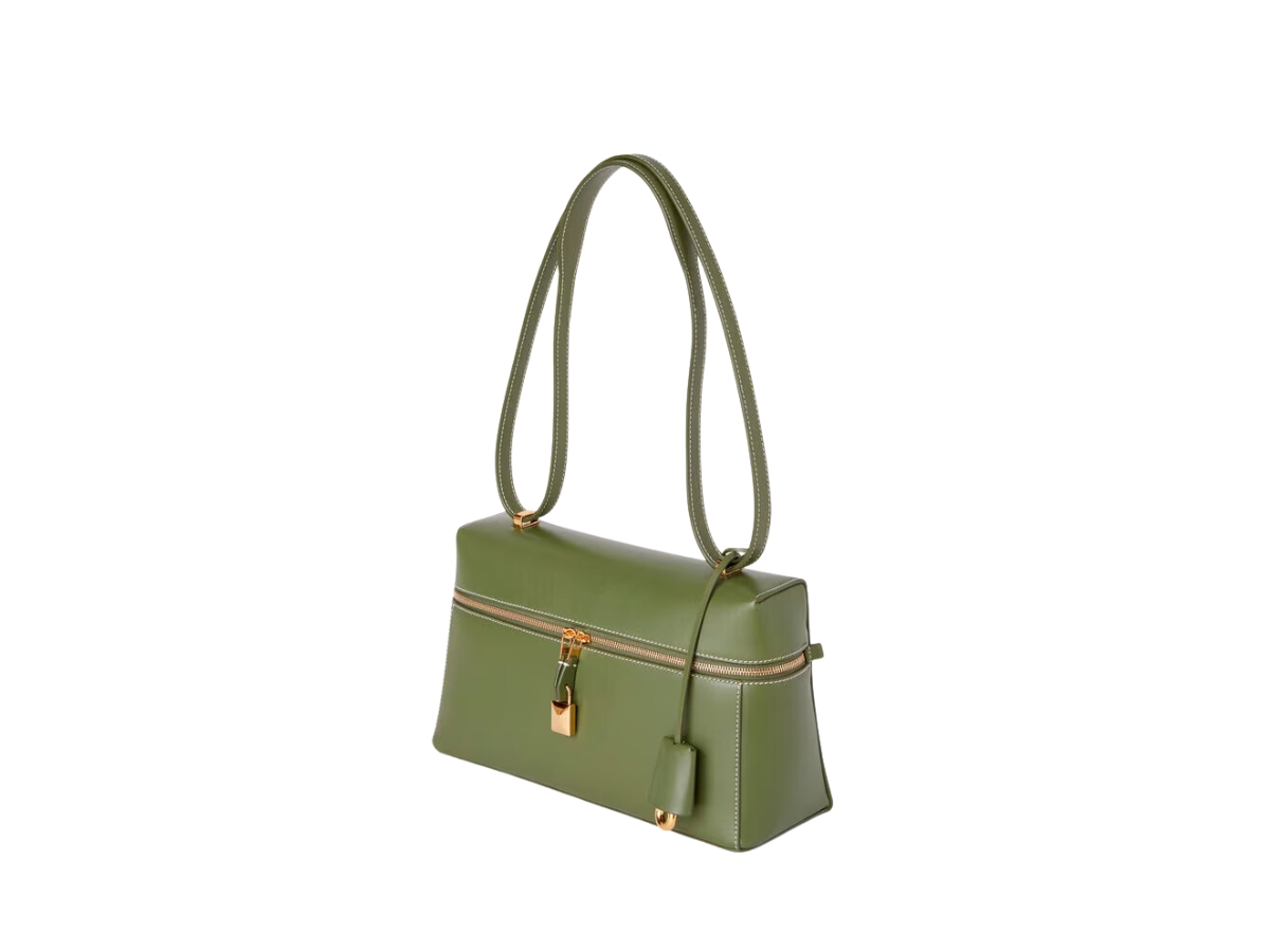EXTRA BAG L27 IN WHITE SMOOTH CALFSKIN WITH GOLD HARDWARE