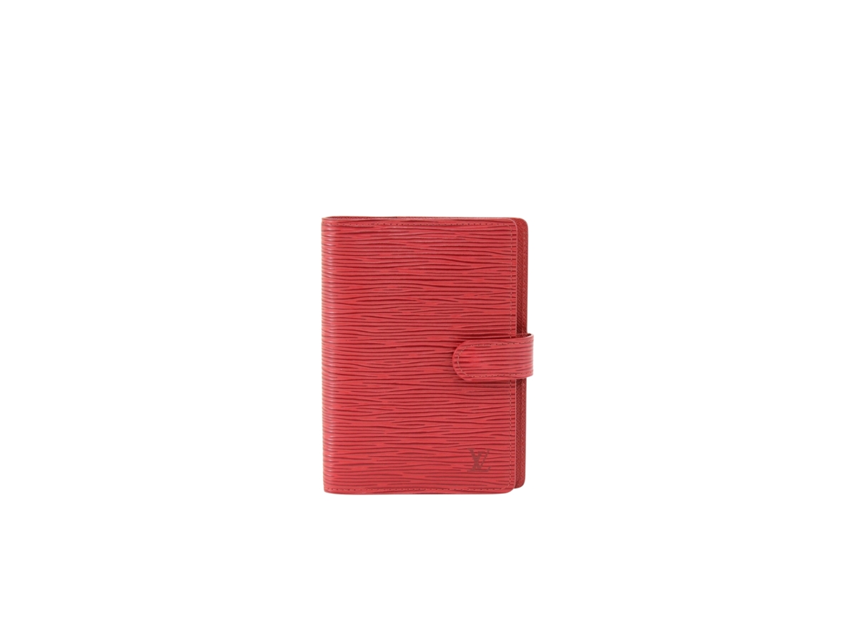 Louis Vuitton Red Epi Leather Small Agenda PM/ Passport Holder