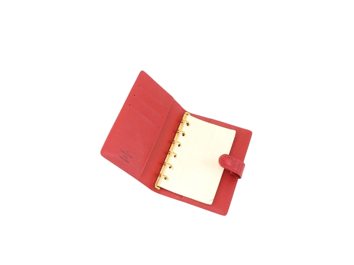 Louis Vuitton Red Epi Leather Small Agenda PM/ Passport Holder