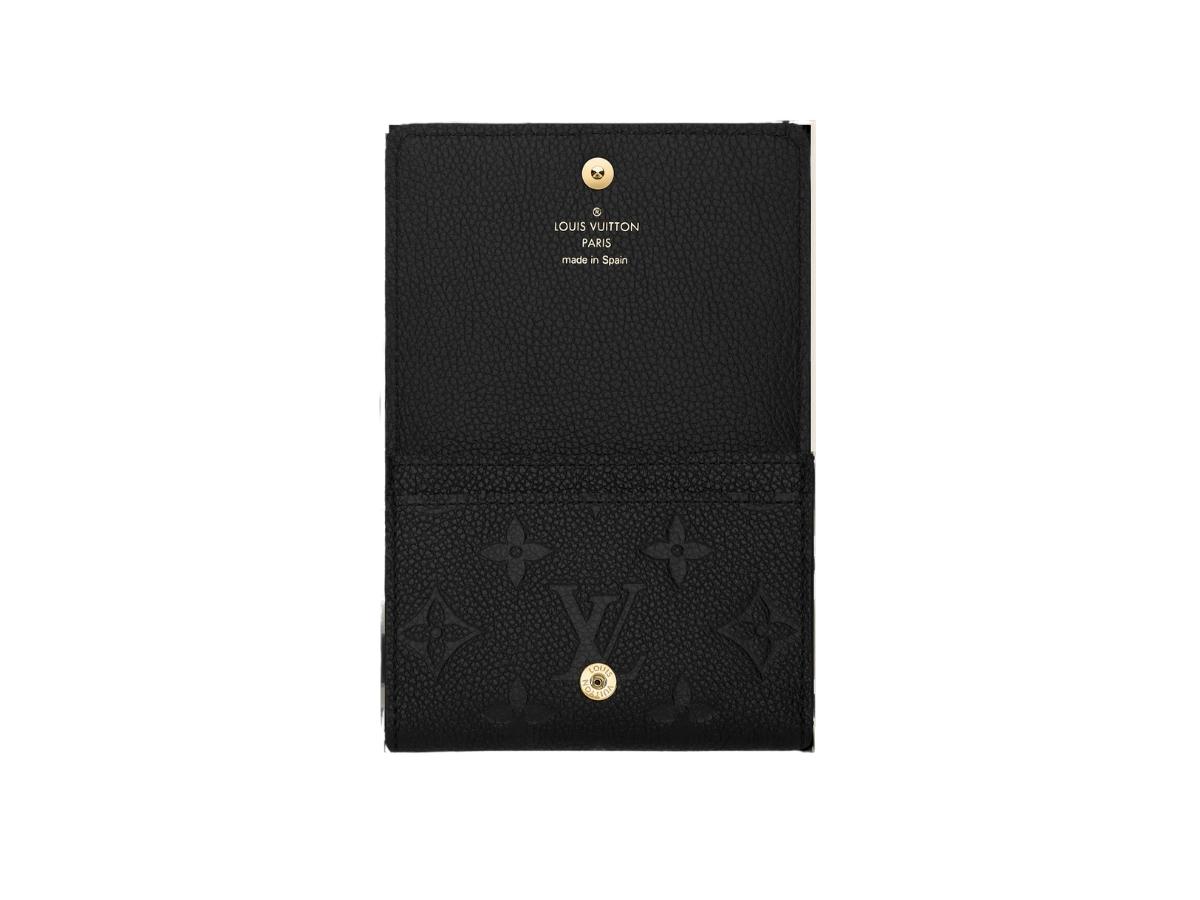 Louis Vuitton Business Card Holder Black Monogram Empreinte