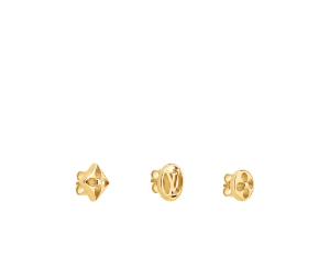 Louis Vuitton Louisette Stud Earrings - Gold-Tone Metal Stud