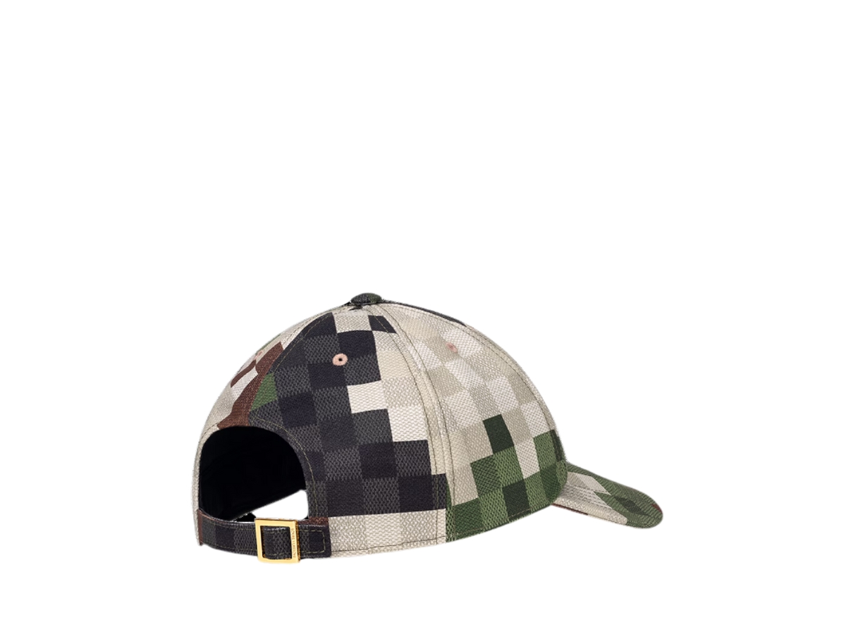 Louis Vuitton Damoflage Cap In Green Cotton-Metal Hardware display picture 3