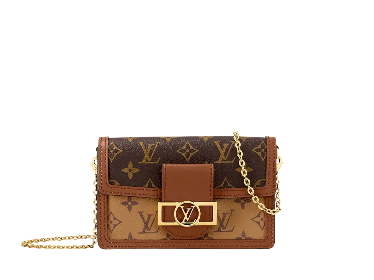 SASOM | bags Louis Vuitton Dauphine Chain Wallet In Monogram Reverse ...