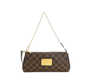 Louis Vuitton Eva Chain Shoulder Bag In Damier Ebene With Gold-Colour Hardware Brown