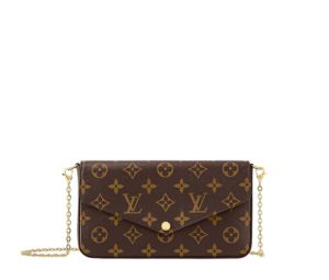 Louis Vuitton Félicie Pochette In Monogram Canvas With Gold-Color Hardware