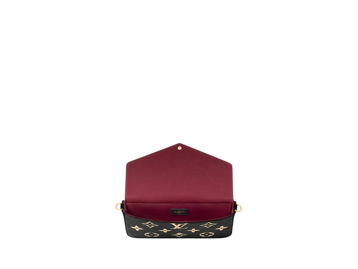 Louis Vuitton Felicie Pochette Monogram Empreinte Leather DARK