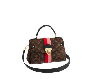 Louis Vuitton Georges BB Bag	In Monogram Canvas With Gold Colored Lock Red-Pink