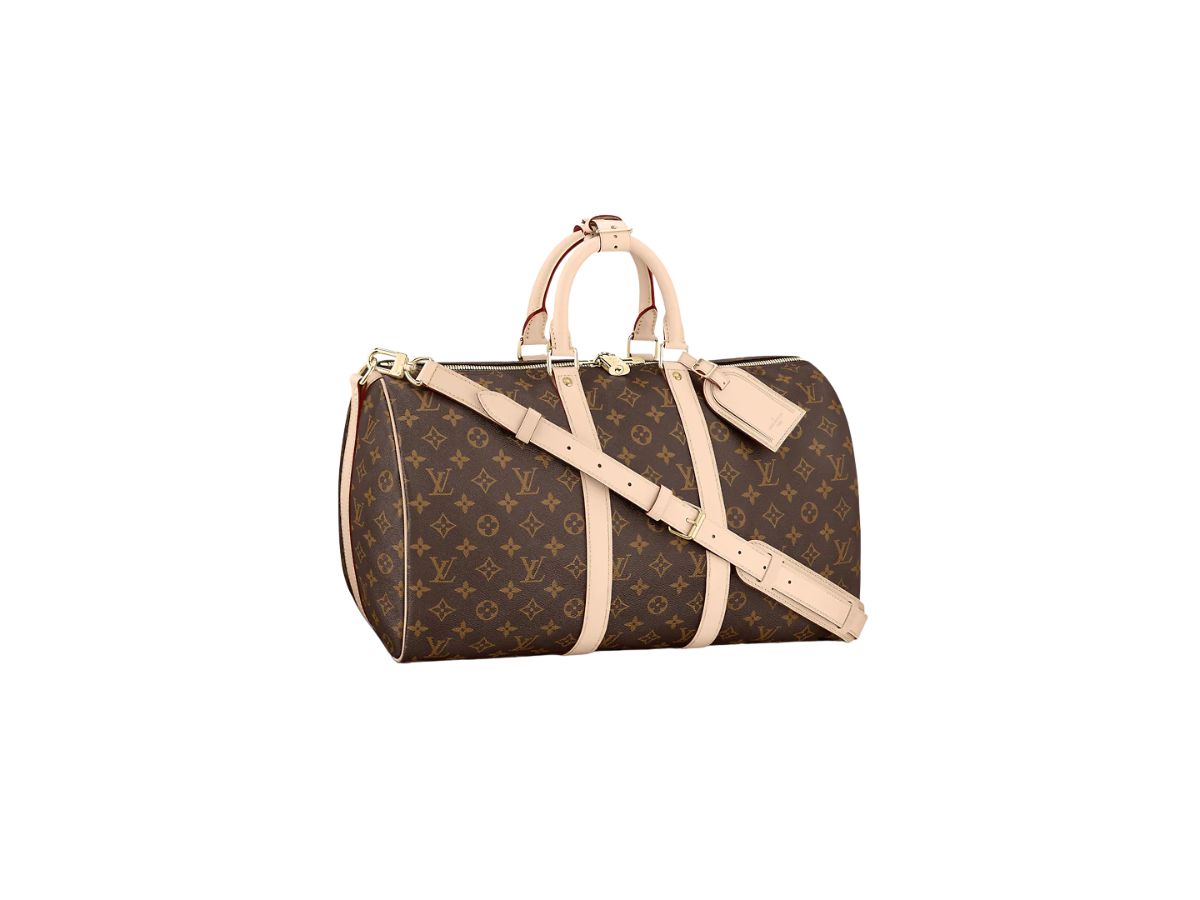 Louis Vuitton Bandouliere Monogram Canvas Keepall 45