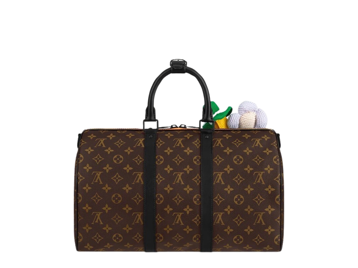Louis Vuitton Keepall Bandouliere 40 in Coated Canvas with Black