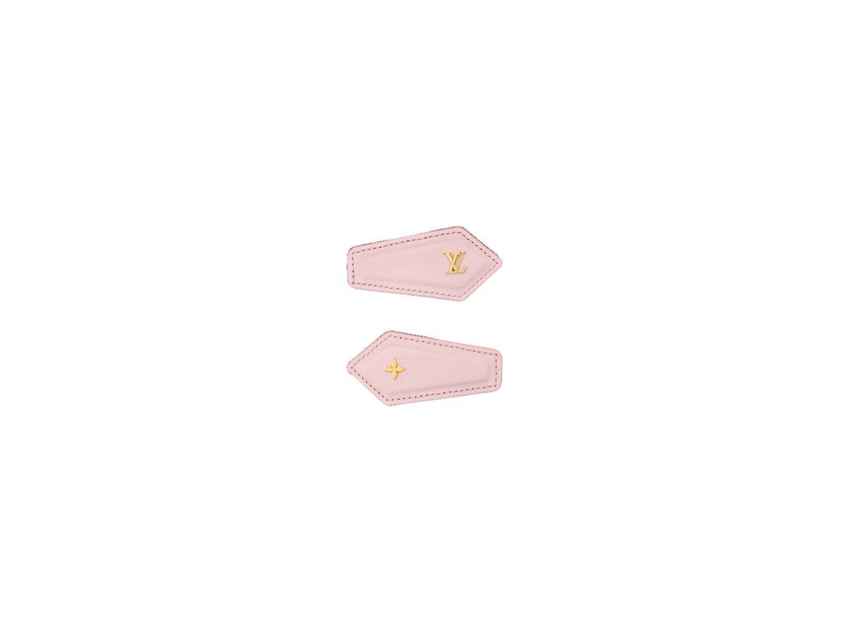 Louis Vuitton LV Backstage Hair Clip Leather Rose Opale Pink