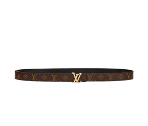 Louis Vuitton LV Iconic 20mm Reversible Belt In Monogram Canvas And Leather With Gold-Color Hardware