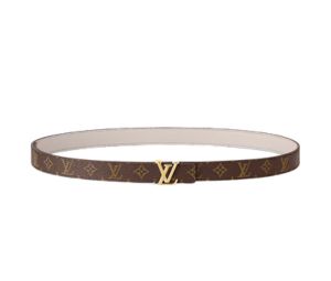 Buy Louis Vuitton LV Iconic 20MM Reversible Belt In Monogram Canvas With Gold-Colour Hardware Grey Rose at Sasom – Authentic and Ready to Ship