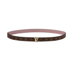 Buy Louis Vuitton LV Iconic 20MM Reversible Belt In Monogram Canvas With Gold-Colour Hardware Vieux Rose at Sasom – Authentic and Ready to Ship