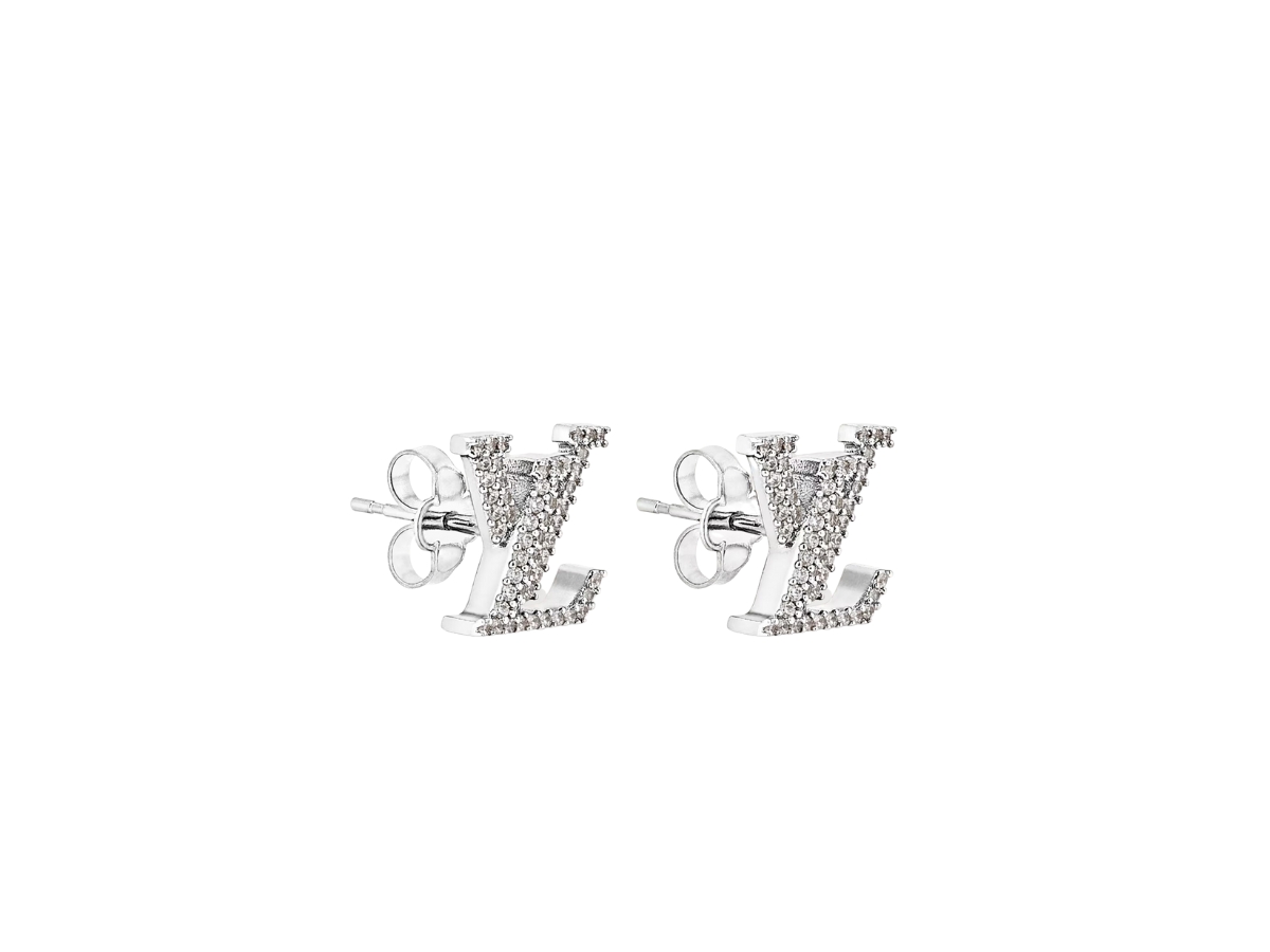 diamond lv earrings