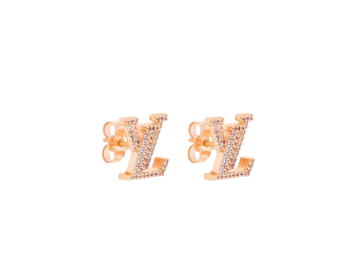 lv earrings gold