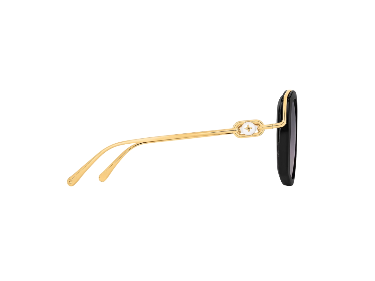 Louis Vuitton LV Monogram Pearl Square Sunglasses In Black 