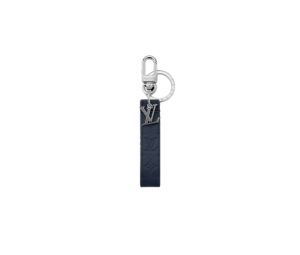 Buy Louis Vuitton LV Shadow Dragonne Key Holder And Bag Charm In Embossed Leather With Palladium Finish Metal Hardware Navy at Sasom – Authentic and Ready to Ship