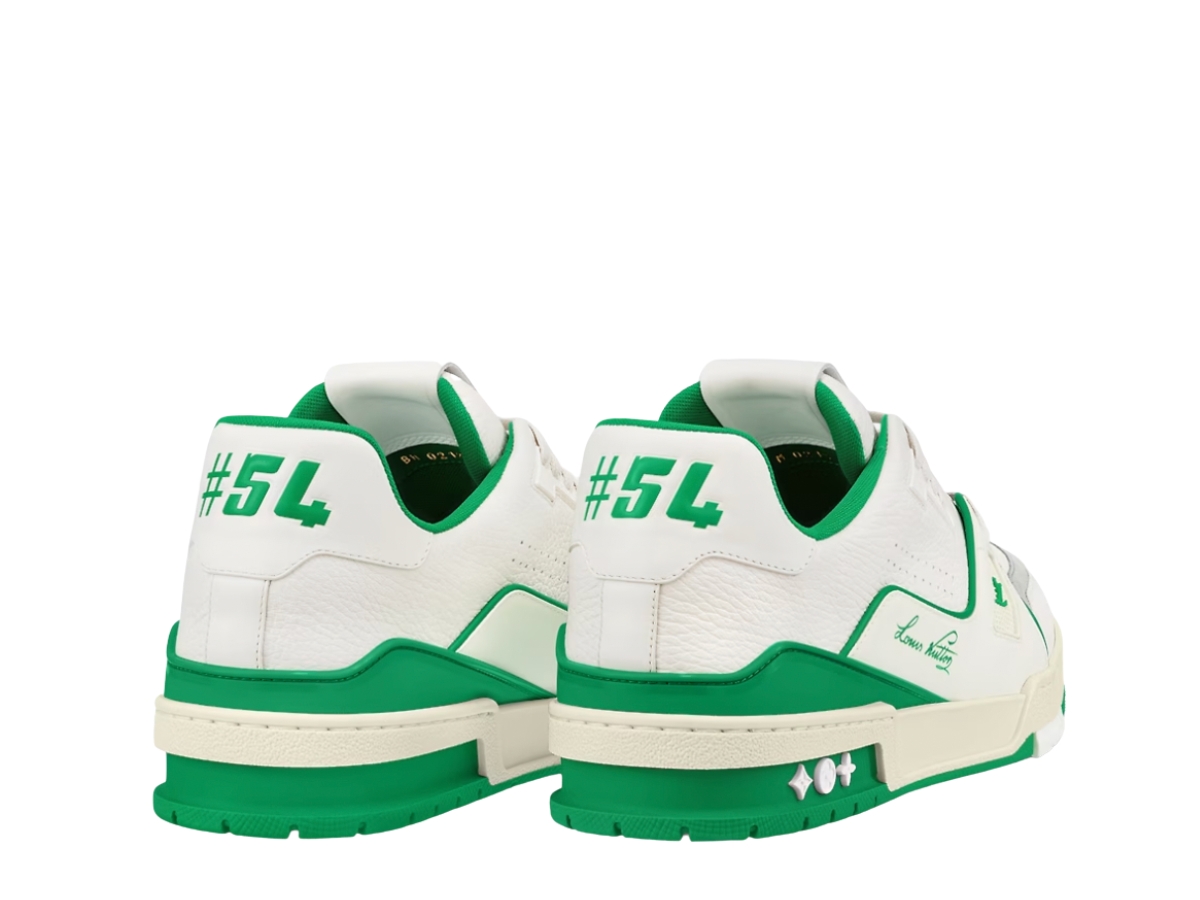 LV Trainer Sneaker Low White Green