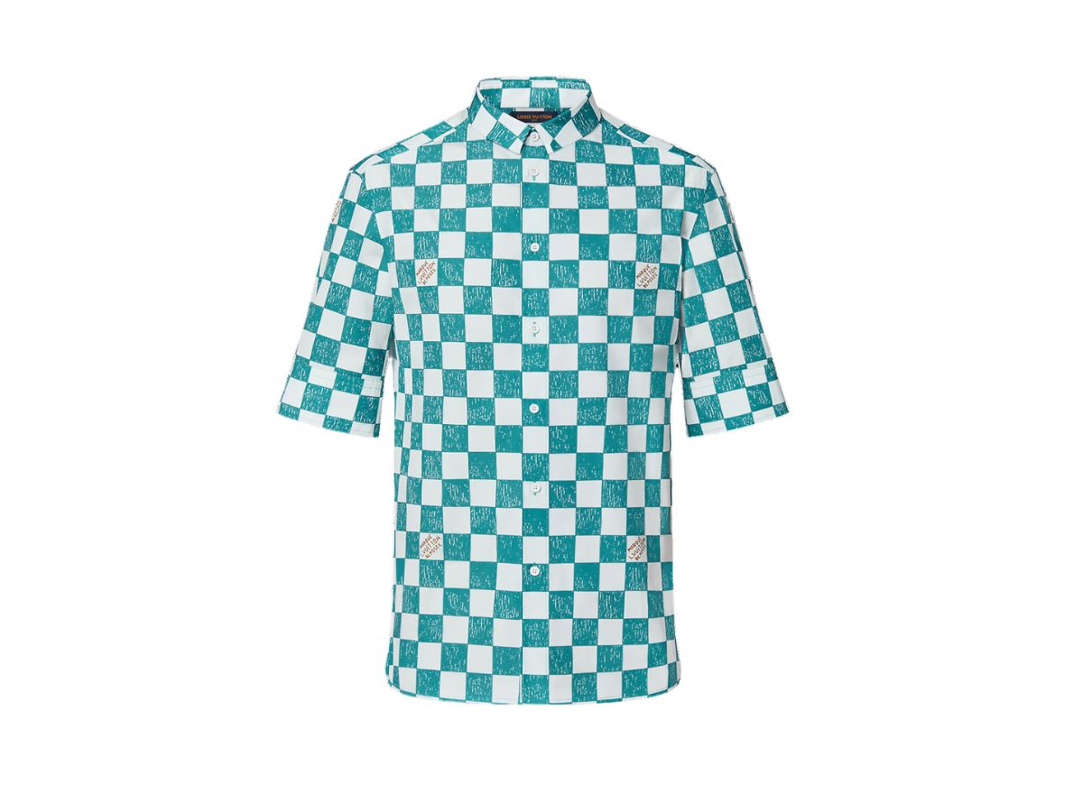 SASOM | เสื้อผ้า Louis Vuitton Marque Deposee Short Sleeve Damier Shirt ...