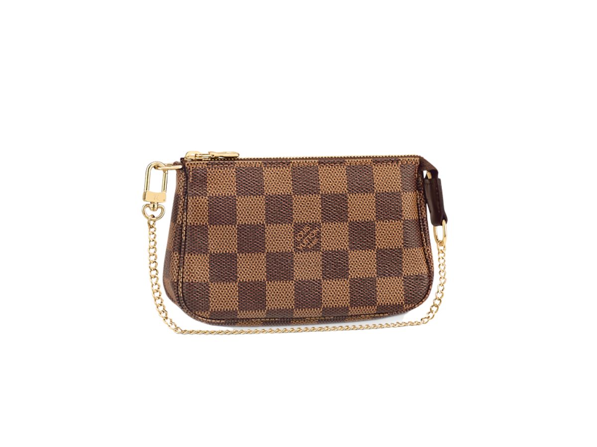 SASOM  bags Louis Vuitton Mini Pochette Accessoires In Damier Ebene Coated  Canvas With Gold-Color Hardware Check the latest price now!