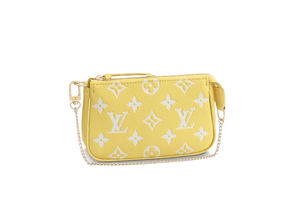 Pre-owned Louis Vuitton Mini Pochette Accessories On Chain Monogram