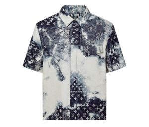 Louis Vuitton Monogram Bandana Short-sleeved Denim Shirt