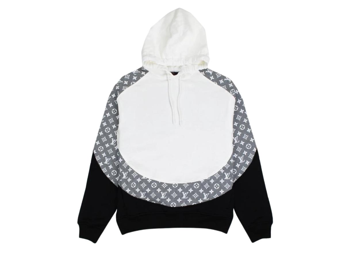 monogram circle cut hoodie
