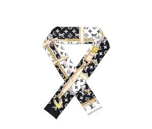 Buy Louis Vuitton Monogram Silk Confidential Bandeau Black White at Sasom – Authentic and Ready to Ship